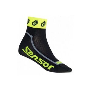 SENSOR ponožky Race Lite ručičky reflexní žlutá 17100117